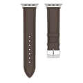 Miniatyrbild 3 av 6: Äkta Läder Armband Apple Watch 42/44/45/49 mm Mörk Brun