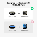 Miniatyrbild 2 av 6: UGREEN 2m USB-A - USB-B 2.0 Kabel Svart