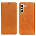 Miniatyrbild 1 av 6: Samsung Galaxy S22 Plus Fodral Flip Split Läder Brun
