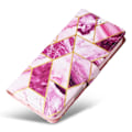 Miniatyrbild 5 av 6: iPhone 16 Pro Fodral Läder Marmor Rosa