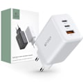 Miniatyrbild 1 av 6: Tech-Protect 65W PD/QC Väggladdare 2x USB-C 1x USB-A Vit