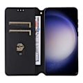 Miniatyrbild 2 av 6: Samsung Galaxy S24 FE Fodral Läder Rhombus Svart