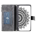 Miniatyrbild 3 av 6: Xiaomi Redmi Note 14 5G Fodral Mandala Läder Grå
