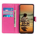 Miniatyrbild 3 av 6: iPhone 16e Fodral Litchi Läder Rosa