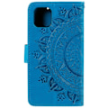 Miniatyrbild 3 av 5: Xiaomi Mi 11 - Mandala Läder Fodral - Blå Blue Blå