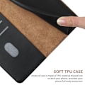 Miniatyrbild 5 av 6: Samsung Galaxy S23 FE Fodral Äkta Läder Nappa Textur Svart