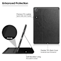 Miniatyrbild 4 av 6: Galaxy Tab S9 FE Fodral Business Läder Pennhållare Svart