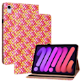 Miniatyrbild 1 av 6: iPad Mini 2024/2021 Fodral Vävd Textur Rosa/Gul