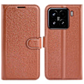Miniatyrbild 1 av 6: Xiaomi 15 Fodral Litchi Läder Brun
