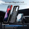 Miniatyrbild 3 av 6: ESR iPhone 15 Pro Max Skal MagSafe Air Armor HaloLock Frostad Svart