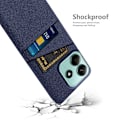Miniatyrbild 4 av 5: Xiaomi Redmi Note 14 5G Skal Med Kortfack Tygbelagt Blå