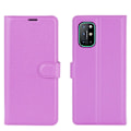 Miniatyrbild 2 av 5: OnePlus 8T / 8T+  - Litchi Läder Fodral - Lila Purple Lila