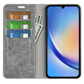 Miniatyrbild 2 av 6: Samsung Galaxy A35 5G Fodral Flip Skin Touch Grå