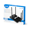 Miniatyrbild 2 av 6: Cudy Wi-Fi Router X6 AX1800 Gigabit Wi-Fi 6 Mesh Svart