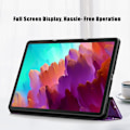Miniatyrbild 5 av 6: Lenovo Tab P12 Fodral Tri-Fold Läder Cosmic Space