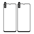 Miniatyrbild 2 av 4: NORTHJO Galaxy A14 4G/5G 2-PACK Skärmskydd Heltäckande