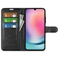 Miniatyrbild 2 av 6: Samsung Galaxy A16 Fodral Litchi Läder Svart