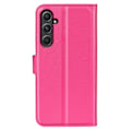 Miniatyrbild 6 av 6: Samsung Galaxy A55 5G Fodral Litchi Läder Rosa
