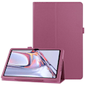 Miniatyrbild 1 av 5: Samsung Galaxy Tab A7 10.4 Fodral Litchi läder Lila Purple Lila