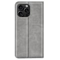 Miniatyrbild 6 av 6: iPhone 16 Pro Fodral Flip Läder Grå