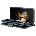Miniatyrbild 3 av 6: AZNS Galaxy Z Fold 5 Fodral PU-Läder Grön