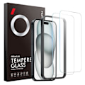 Miniatyrbild 1 av 6: NORTHJO iPhone 15 Skärmskydd 2-PACK Härdat Glas