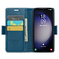 Miniatyrbild 2 av 6: CASEME Galaxy S24 Plus Fodral RFID Läder Blå