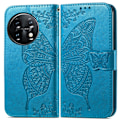Miniatyrbild 2 av 4: OnePlus 11 5G Fodral Butterfly Läder Blå