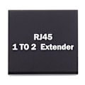 Miniatyrbild 4 av 5: 2-PACK RJ45 Splitter Ethernet LAN Adapter Svart