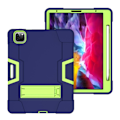Miniatyrbild 5 av 5: iPad Pro 12.9 (2020/2021) - Shockproof Skal Med Kickstand - Mörk Blå/Grön Mörk Blå/Grön