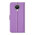 Miniatyrbild 3 av 6: Nokia G10 / G20 Fodral Litchi Läder Lila