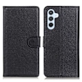 Miniatyrbild 1 av 6: Samsung Galaxy S23 FE Fodral Litchi Läder Svart