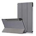 Miniatyrbild 1 av 5: Galaxy Tab S7 FE/S7 Plus/S8 Plus Tri-Fold Läder Fodral Grå grå