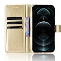 Miniatyrbild 4 av 6: iPhone 13 Pro Max - Klassiskt Läder Fodral - Guld