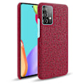 Miniatyrbild 1 av 5: Samsung Galaxy A52 / A52s - KSQ Tygbelagt Textur Skal - Röd Red Röd