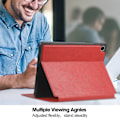 Miniatyrbild 5 av 6: Galaxy Tab S9 FE Fodral Business Läder Pennhållare Röd