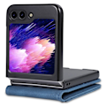 Miniatyrbild 2 av 6: AZNS Galaxy Z Flip 6 Fodral Läder Blå