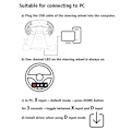 Miniatyrbild 6 av 6: DATA FROG Gamingratt & Pedal För PS4/PS3/SWITCH/XB/PC Svart