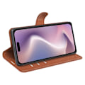 Miniatyrbild 3 av 6: iPhone 16 Pro Max Fodral Litchi Läder Textur Brun