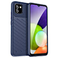 Miniatyrbild 1 av 6: Samsung Galaxy A03 Skal Twill Textur Blå