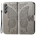Miniatyrbild 1 av 5: Samsung Galaxy A15 5G Fodral Big Butterfly Grå