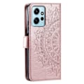 Miniatyrbild 5 av 5: Xiaomi Redmi Note 12 4G Fodral Mandala Läder Roséguld