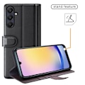 Miniatyrbild 6 av 6: Samsung Galaxy A16 / A26 5G Fodral Premium Äkta Läder Brun