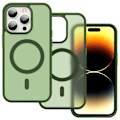 Miniatyrbild 2 av 6: ColorPop iPhone 14 Pro Max Skal CH MagSafe Matt Grön