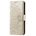 Miniatyrbild 5 av 6: Samsung Galaxy S23 Ultra Fodral Mandala Läder Guld