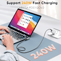 Miniatyrbild 4 av 6: CableCreation USB-C Hona - USB-C Hane Adapter Grå