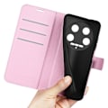 Miniatyrbild 4 av 6: Xiaomi 14 Ultra Fodral Litchi Läder Ljus Rosa