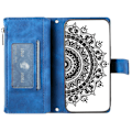 Miniatyrbild 3 av 6: Xiaomi Redmi Note 14 5G Fodral Mandala Läder Blå