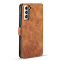 Miniatyrbild 3 av 5: Samsung Galaxy S21 - DG.MING Retro Läder Fodral - Brun Brown Brun