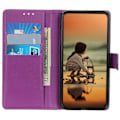 Miniatyrbild 2 av 6: Galaxy S25 Plus / S24 Plus Fodral Litchi Läder Lila